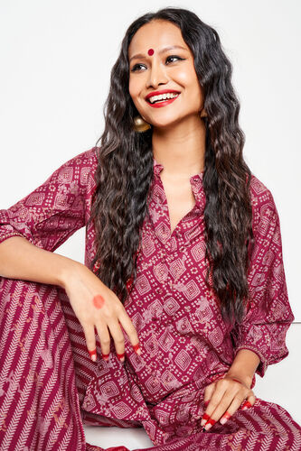 Anokhi Kurta Set, Red, image 6